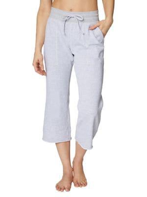 Betsey Johnson Flare Crop Sweatpants