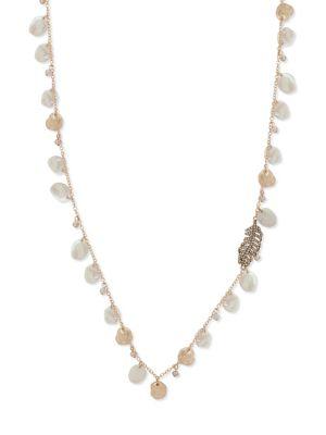 Lonna & Lilly Faux Pearl And Crystal Single Strand Necklace