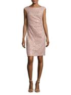 Vince Camuto Sequined Cap-sleeve Dress