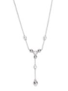 Nadri Faux Pearl And Crystal Y-necklace