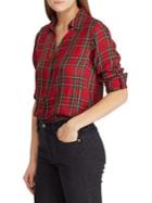 Lauren Ralph Lauren Tartan Twill Button-front Shirt