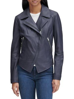 A. Marc Ny Bayside Leather Moto Jacket