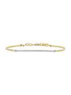 Sonatina 18k Two-tone Gold & Diamond Bar Bracelet