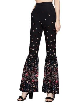 Bcbgeneration Floral Flared Leg Pants