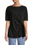 Jones New York Tie-waist Ruched Top