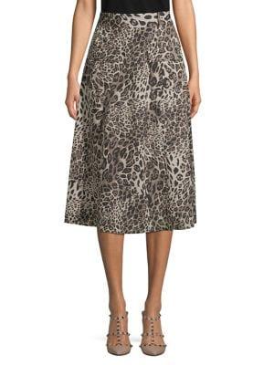 Walter Baker Leopard-print Skirt