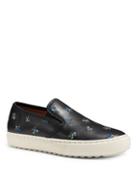 Coach Floral Leather Slip-on Sneakers