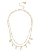 Bcbgeneration Affirmation Blessed Layered Charm Necklace