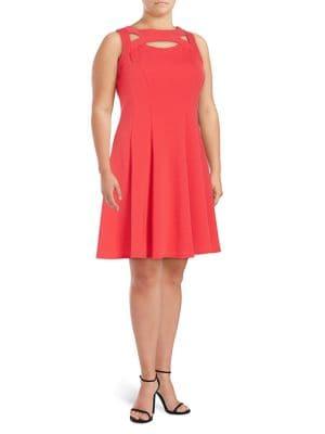 Gabby Skye Plus Cutout Sheath Dress