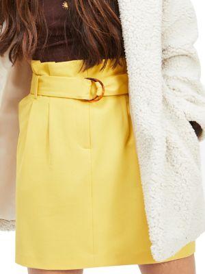 Miss Selfridge Horn D-ring Paperbag Skirt