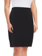 Vince Camuto Plus Pull-on Stretch Pencil Skirt
