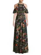 Cooper St Floral Cold-shoulder Maxi Dress
