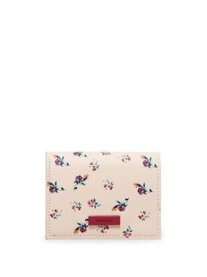 Mango Floral Faux Leather Wallet