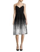 Design Lab Lord & Taylor Lace Fit-&-flare Dress