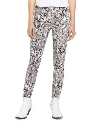 Sanctuary Snake-print Social Standard Ankle Pants