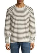 Lucky Brand Striped Cotton-blend Long-sleeve Tee