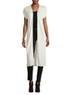 Ellen Tracy Short-sleeve Long Cardigan