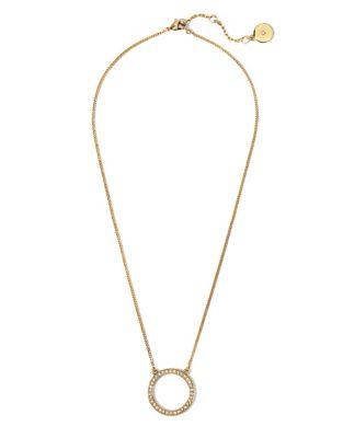 Vince Camuto Crystal Open Circle Pendant Necklace