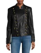 Vince Camuto Zip-front Faux-leather Jacket