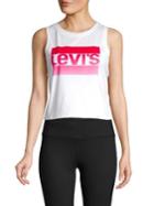 Levi's Logo Graphic Cotton Cropped Tank Top