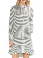 Vince Camuto Striped Hooded Dress