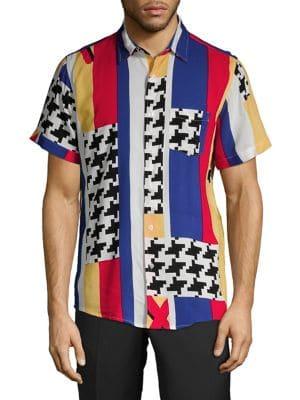 Reason Printed Button-down Shirt