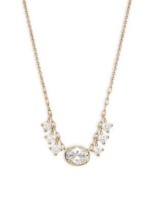 Nadri Goldtone And Crystal Necklace