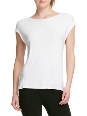 Donna Karan Active Twisted Short-sleeve Top