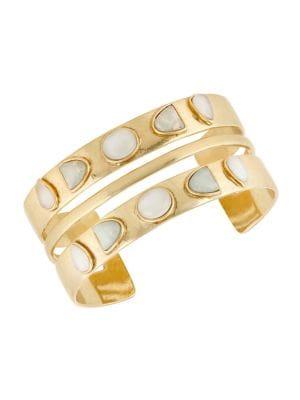 Lucky Brand Golden Hour Double Stone Cuff Bracelet
