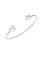 Kate Spade New York Silvertone Double Heart Knot Cuff Bracelet