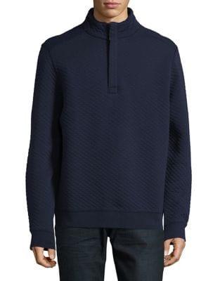 Tommy Bahama Quilt Essential Half-zip Mockneck Pullover