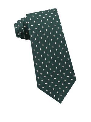 Lord & Taylor The Mens Shop Small Neat Silk Tie