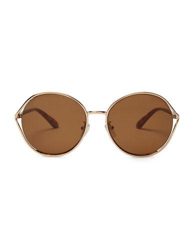 Toms 58mm Blythe Semi-rimless Round Sunglasses