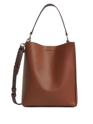 Allsaints Small Voltaire North South Leather Tote