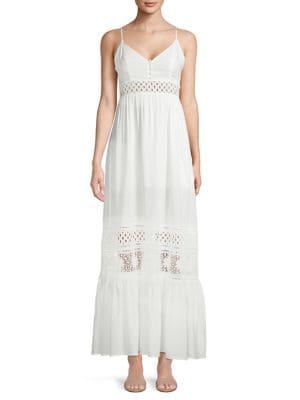 Jack By Bb Dakota Kaia Crepe Mixed-stitch Maxi Dress