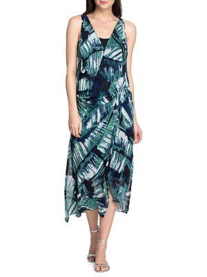 Nic+zoe Leaf An Impression Midi Dress