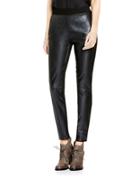Two By Vince Camuto Ponte-backed Pleather Leggings