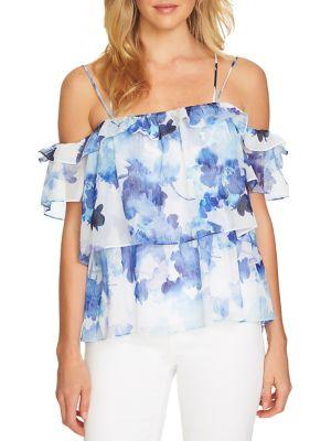 Cece Dreamy Drop-shoulder Blouse