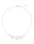 Nadri Faux Pearl And Pave Collar Necklace