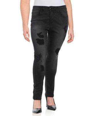 Melissa Mccarthy Seven7 Plus Embroidered Jeans