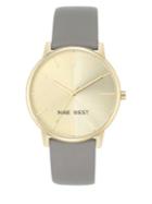 Nine West Two-tone Dial Analog Textured Strap Watch