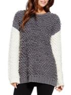 Two By Vince Camuto Two-tone Loop Stitch Sweater