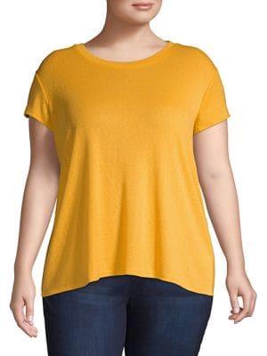 Rachel Rachel Roy Plus Slit Back Hem T-shirt