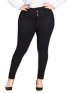 City Chic Plus Harley High-rise Skinny Jeans