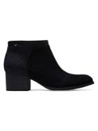 Toms Loren Block Heel Leather Booties