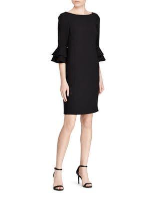 Lauren Ralph Lauren Ruffle-sleeve Sheath Dress