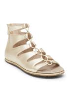 Kenneth Cole New York Ollie Metallic Leather Gladiator Sandals