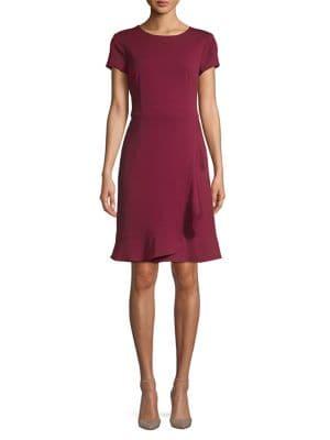 Adrianna Papell Ruffle Wrap Dress