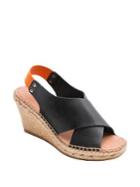 Andre Assous Allie Leather Wedge Slingback Sandals