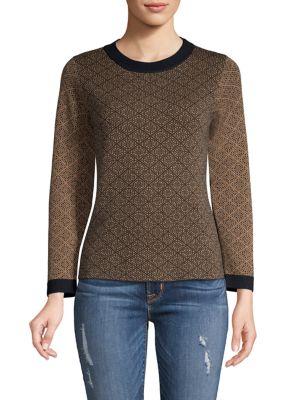 Weekend Max Mara Alton Printed Wool Sweater